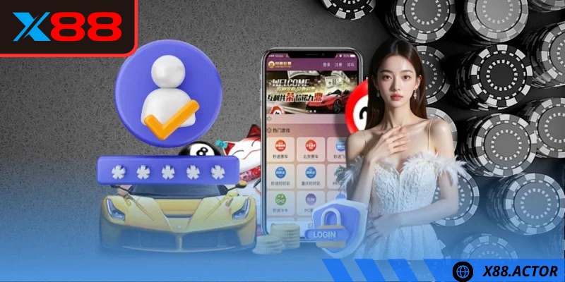 Hội viên đăng nhập, truy cập mục rút tiền X88